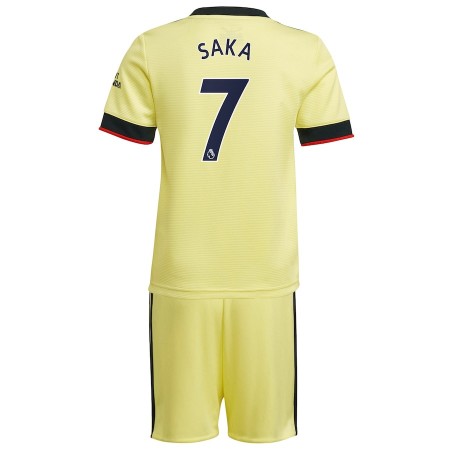 Billiga Fotbollströjor Arsenal Bukayo Saka 7 Barn Borta tröja 2021/22 Kortärmad